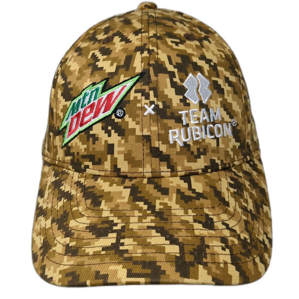 Acme Hat Co Mtn Dew Team Rubicon Digital Camo Brown Baseball Cap One Size Hat